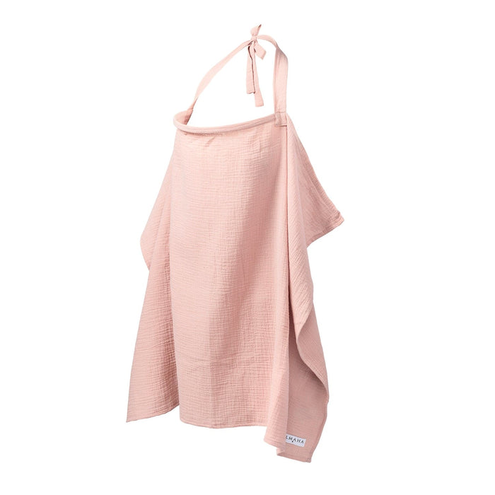 Voedingsdoek uni | Oud roze