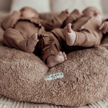 Relax hoes tweeling voor voedingskussen tweeling teddy | Taupe