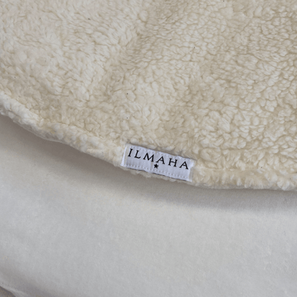 Boxkleed rond teddy | Ecru