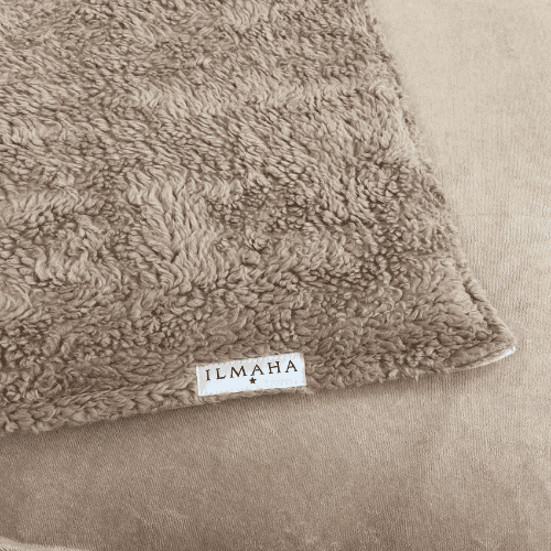 Boxkleed rechthoek teddy | Taupe