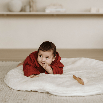 Boxkleed rond teddy | Ecru